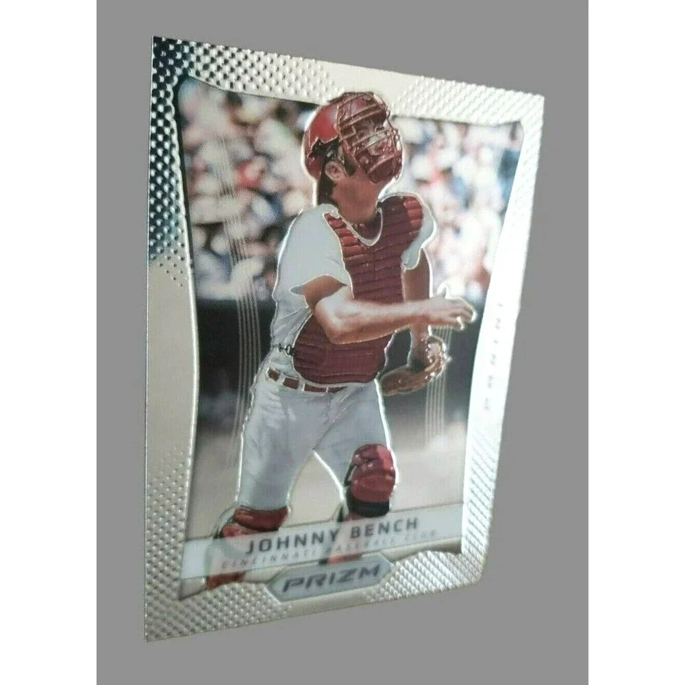 VTG 2012 Panini Prizm JOHNNY BENCH Silver NBA Basketball Card 141 CINCINNATI RED